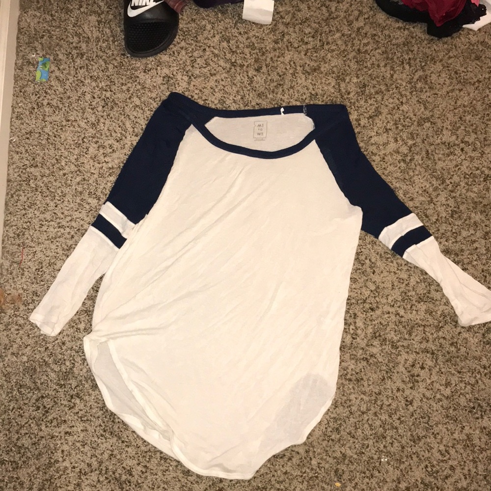Long sleeve baseball style shirt
